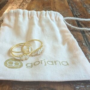 Gorjana Gold Rings with Sparkling Stones